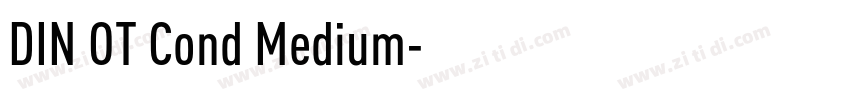 DIN OT Cond Medium字体转换